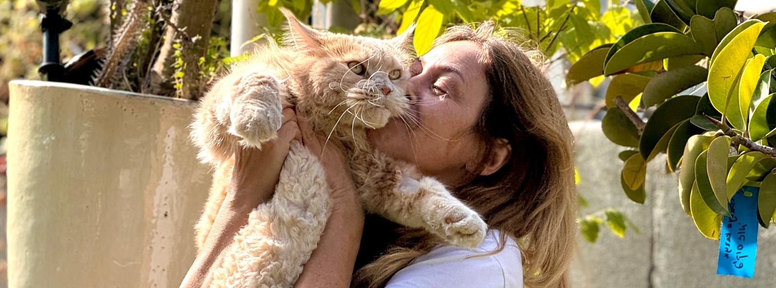 מרינה עם החתול שלה